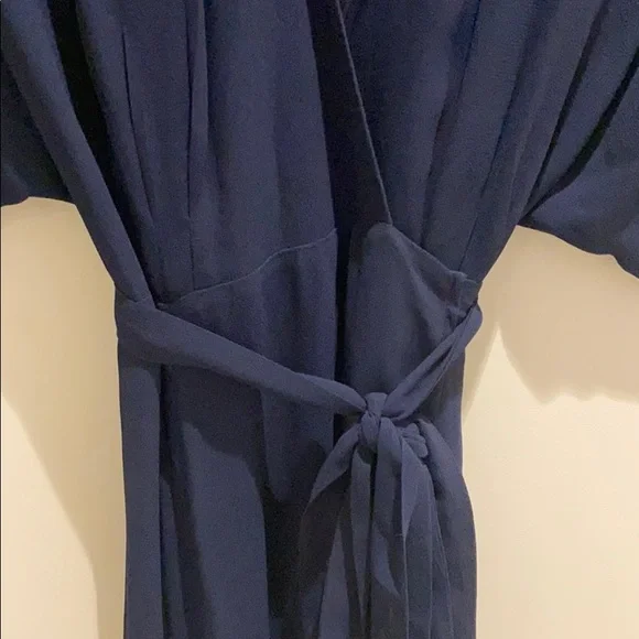 Reformation Navy Blue Wrap Dress - Picture 4 of 11